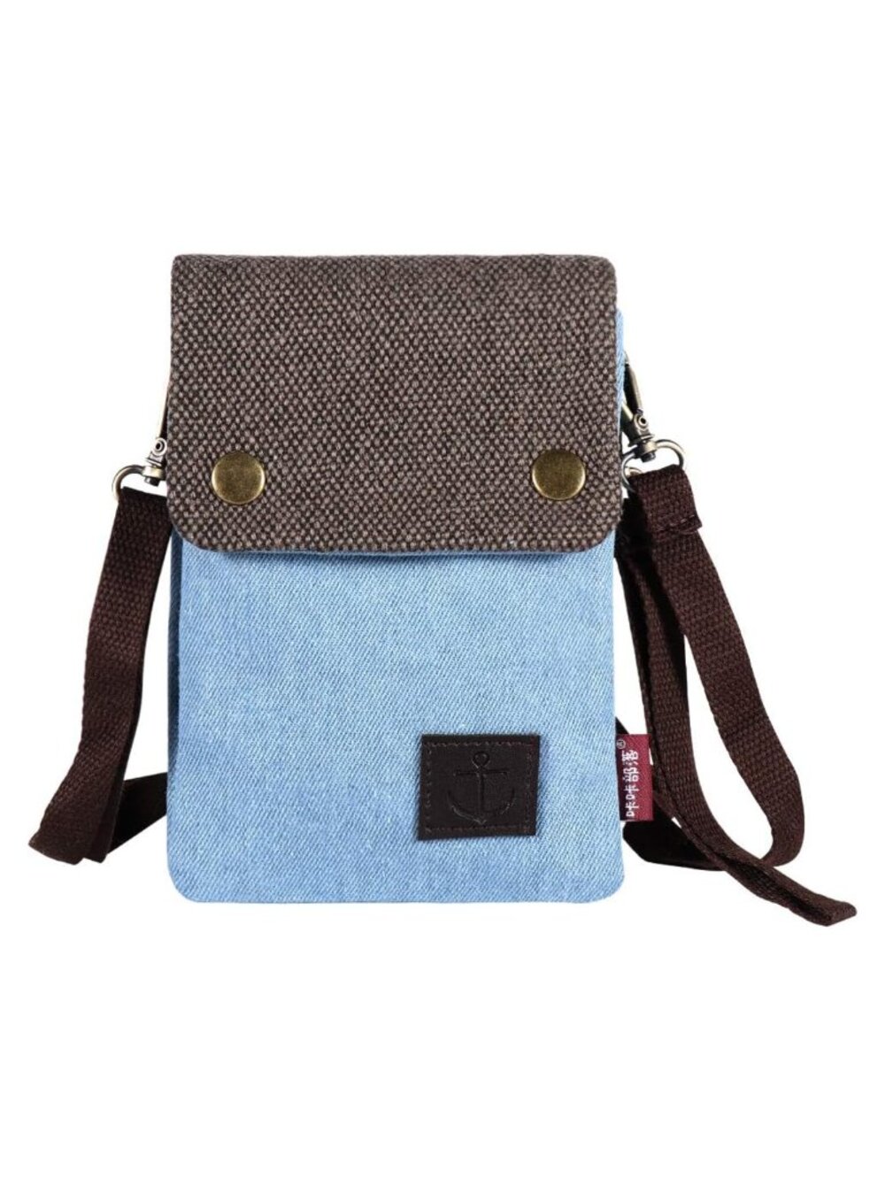 Cotton Canvas Crossbody Phone Purse Wallet Bag Adjustable Shoulder Strap